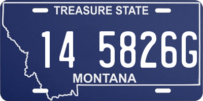 MT license plate 145826G