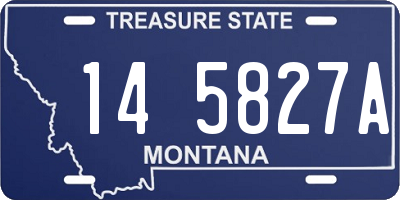 MT license plate 145827A