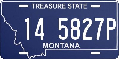 MT license plate 145827P