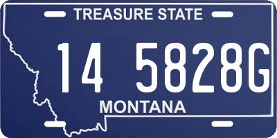MT license plate 145828G