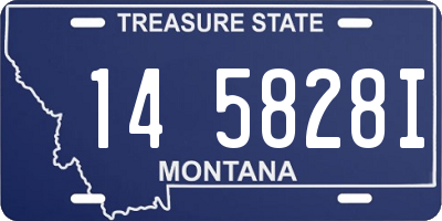 MT license plate 145828I