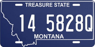 MT license plate 145828Q