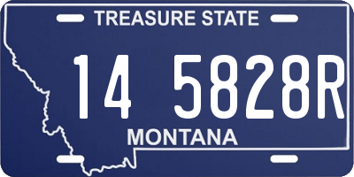 MT license plate 145828R