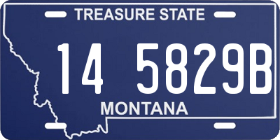 MT license plate 145829B