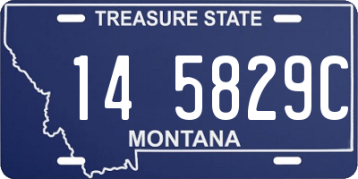MT license plate 145829C