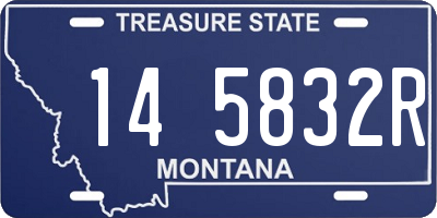 MT license plate 145832R