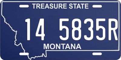 MT license plate 145835R