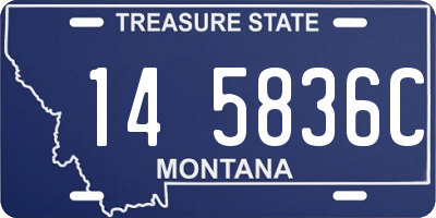 MT license plate 145836C