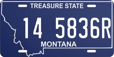 MT license plate 145836R