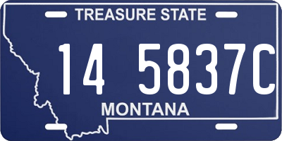 MT license plate 145837C
