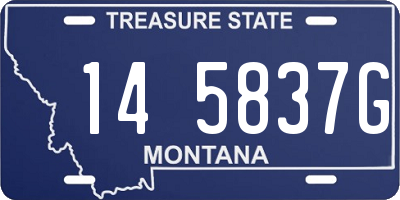 MT license plate 145837G