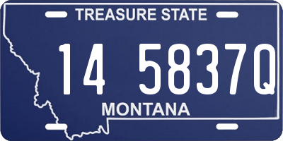 MT license plate 145837Q