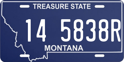 MT license plate 145838R