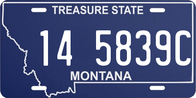 MT license plate 145839C