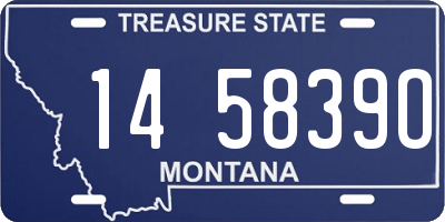 MT license plate 145839O