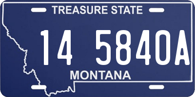 MT license plate 145840A