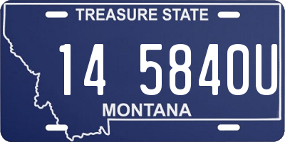 MT license plate 145840U