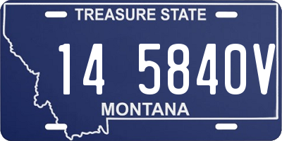 MT license plate 145840V