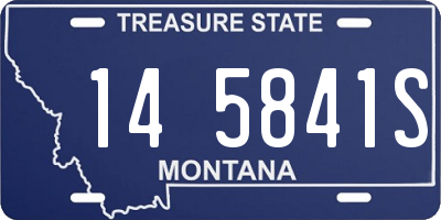 MT license plate 145841S
