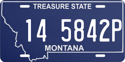 MT license plate 145842P