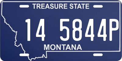 MT license plate 145844P