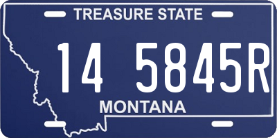 MT license plate 145845R