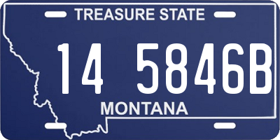MT license plate 145846B