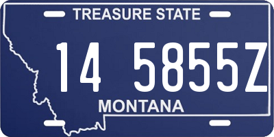 MT license plate 145855Z