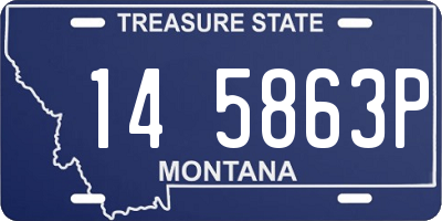 MT license plate 145863P