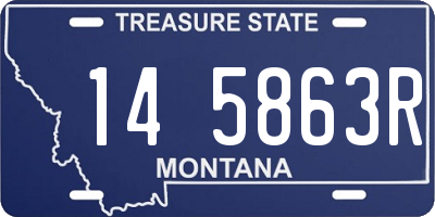 MT license plate 145863R