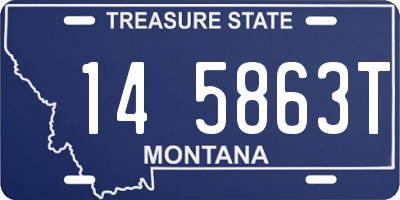 MT license plate 145863T