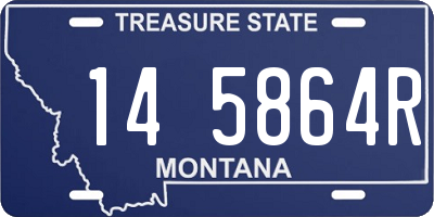 MT license plate 145864R