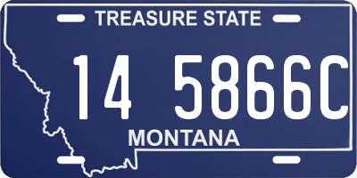 MT license plate 145866C