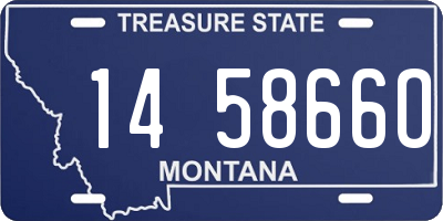 MT license plate 145866O
