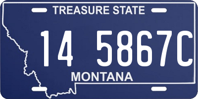 MT license plate 145867C