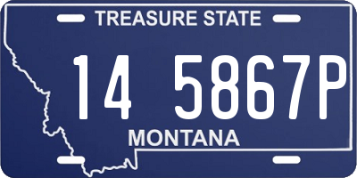 MT license plate 145867P