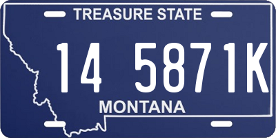 MT license plate 145871K