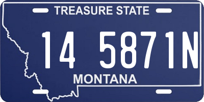 MT license plate 145871N