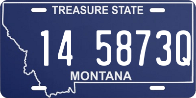 MT license plate 145873Q