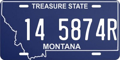 MT license plate 145874R