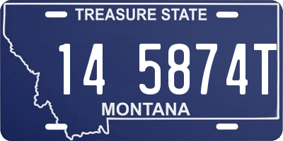 MT license plate 145874T