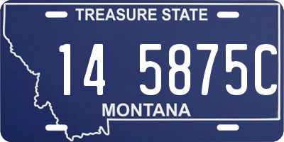 MT license plate 145875C