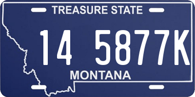 MT license plate 145877K