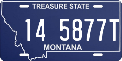 MT license plate 145877T