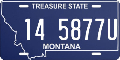 MT license plate 145877U