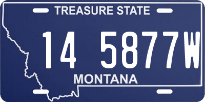 MT license plate 145877W