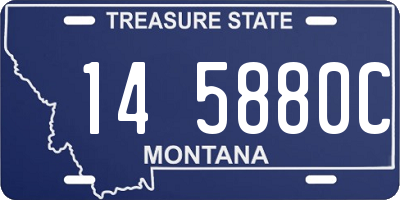MT license plate 145880C