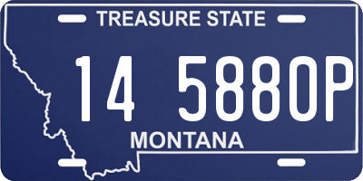 MT license plate 145880P