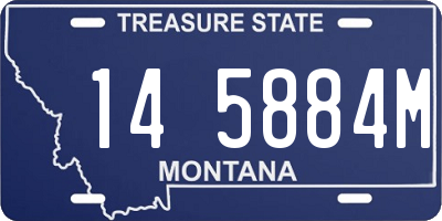 MT license plate 145884M