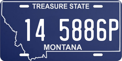 MT license plate 145886P